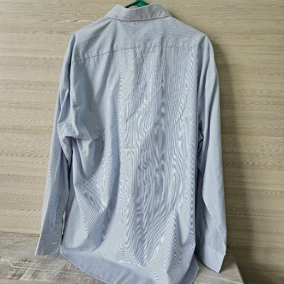 Michigan Wolverines Button Shirt Size 1X Las Olas Stripe Rhinestone NCAA Vtg 90s - Picture 8 of 16